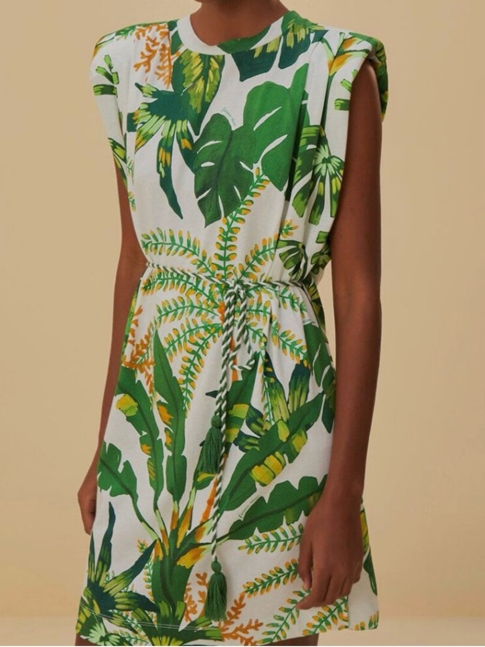 Farm Rio tropical forest t shirt dress